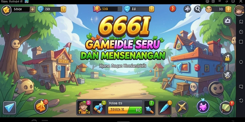 Tampilan gameplay <strong>666I</strong> yang menarik dan menenangkan.