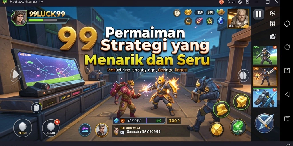 Tampilan gameplay menarik dari 99LUCK99 saat membangun kerajaan.