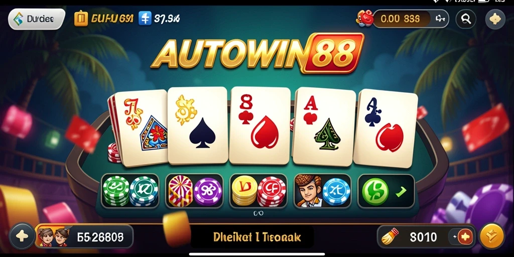Screenshot AUTOWIN88 menampilkan gameplay seru dari permainan Domino.