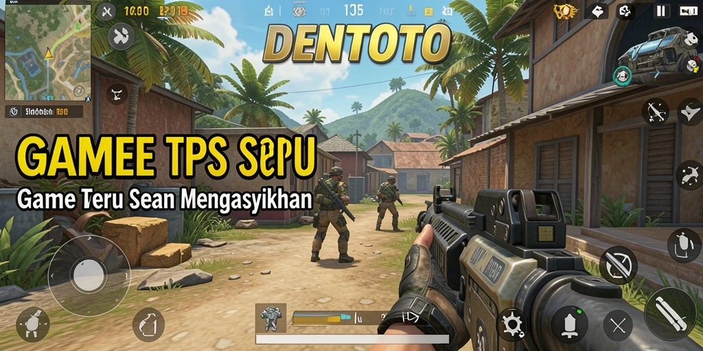 Tampilan gameplay TPS yang seru dalam DENTOTO.