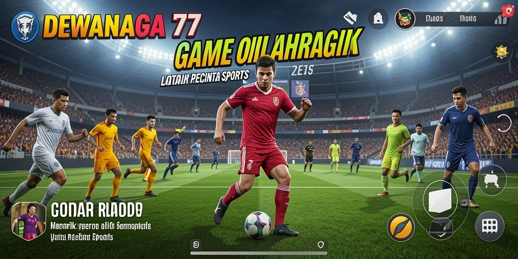 Screenshot gameplay DEWANAGA77 menunjukkan aksi seru di lapangan.