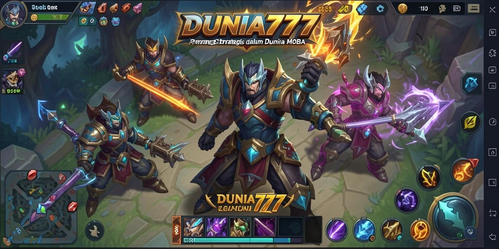 Gameplay intens dan strategi mendebarkan dalam DUNIA777.