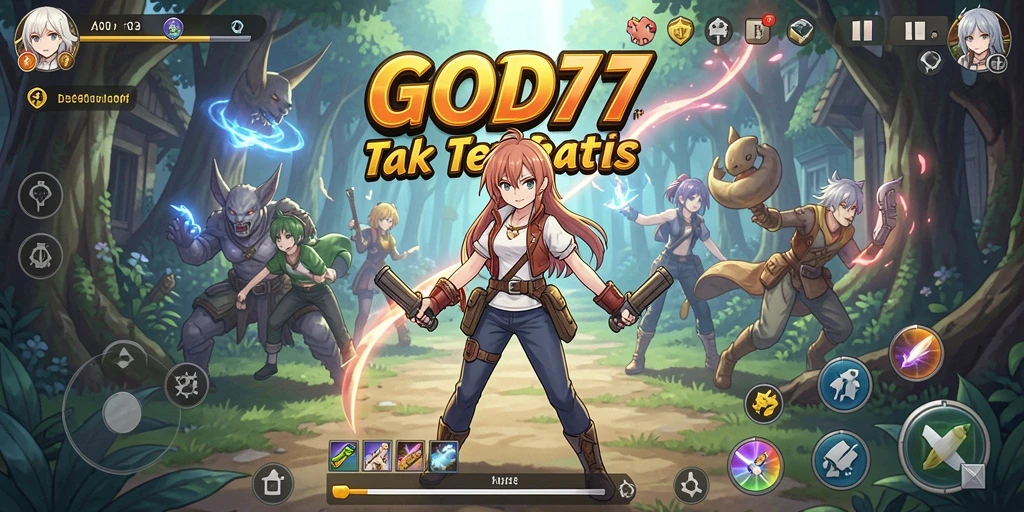 Tampilan menarik dari gameplay <strong>GOD77</strong> yang penuh aksi anime.