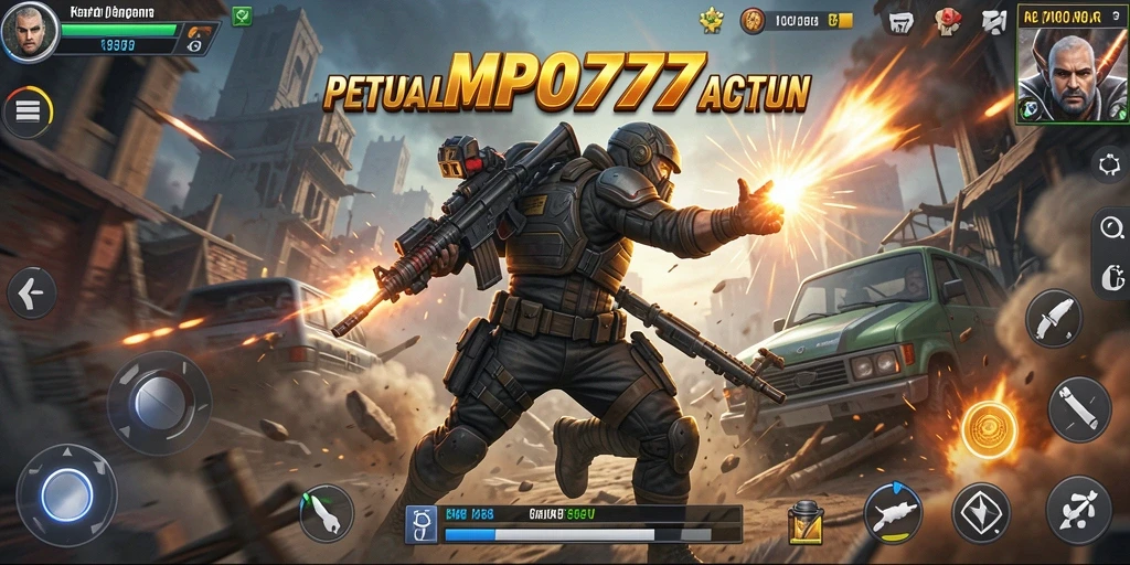 Tampilan gameplay aksi yang mendebarkan dari MPO777.