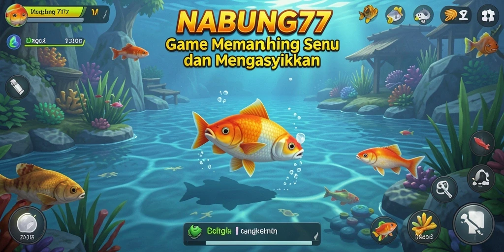 Gameplay NABUNG77 menampilkan pengalaman memancing yang realistis dan menyenangkan.