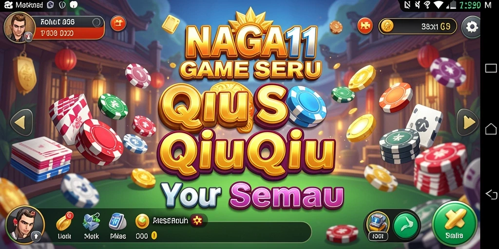 Tampilan gameplay NAGA11 yang penuh aksi QiuQiu.