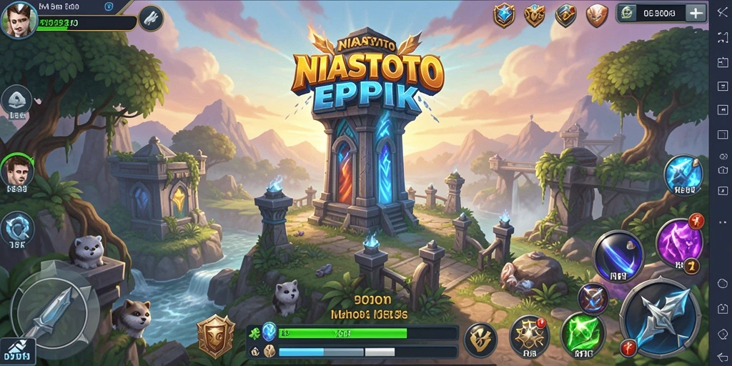 Tangkapan layar NIASTOTO menampilkan aksi mendebarkan Tower Defense.