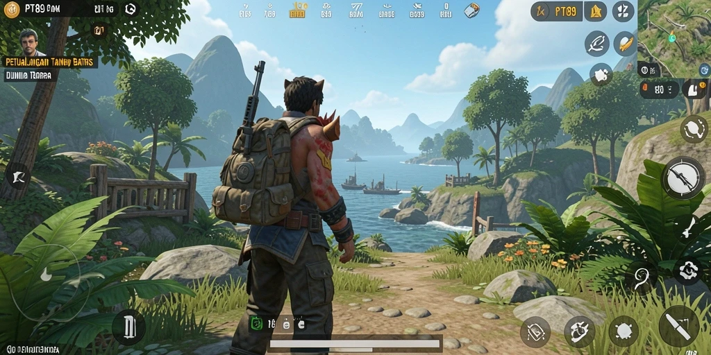 Tampilan gameplay Open World yang mengesankan di PT89.