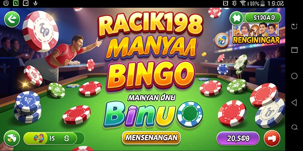 Tampilan gameplay Bingo yang menarik dan interaktif di RACIK198.
