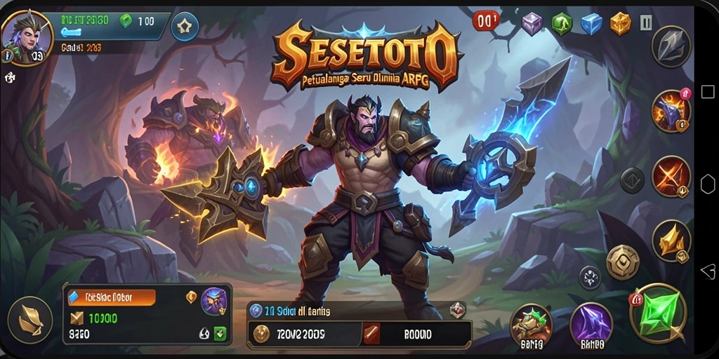 Tampilan menakjubkan dari gameplay ARPG SESETOTO yang seru.