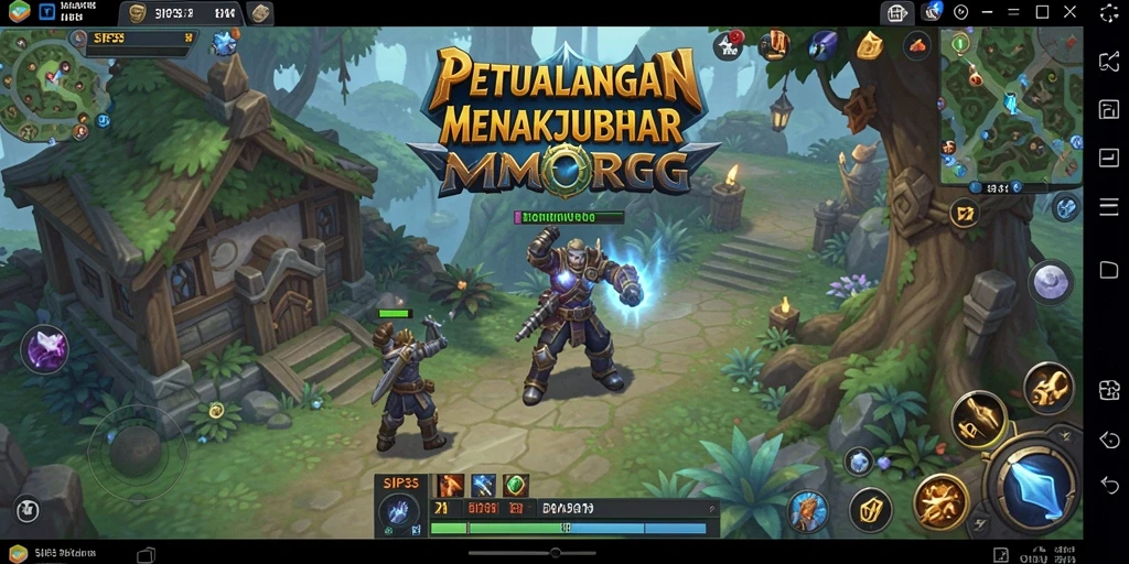 Screenshot SIP33 menampilkan aksi heboh dalam pertempuran MMORPG.