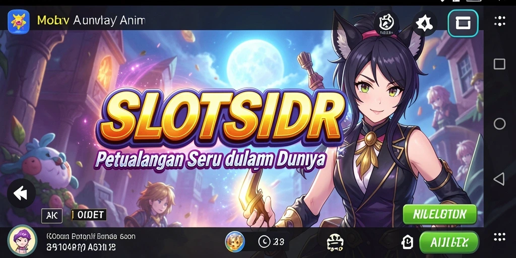 Gameplay seru di SLOTSIDR dengan karakter anime favorit.