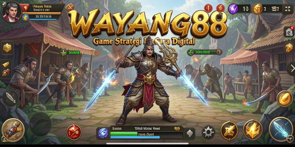 Tampilan gameplay menegangkan dari WAYANG88 yang penuh strategi.