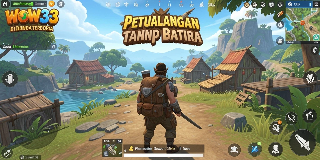 Tampilan gameplay seru di dunia terbuka yang luas.